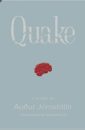 Cover of Quake by Auður Jónsdóttir, shows a small red brain in the centre of the cover